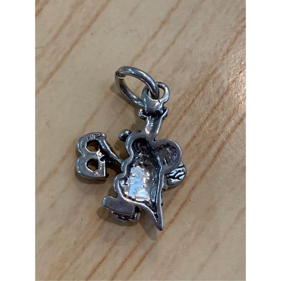 Sewing Bee Sterling Silver Jewelry Charm #seamstress - Picture 3 of 3